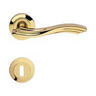 MARINA Lever Handle in Polished Brass F